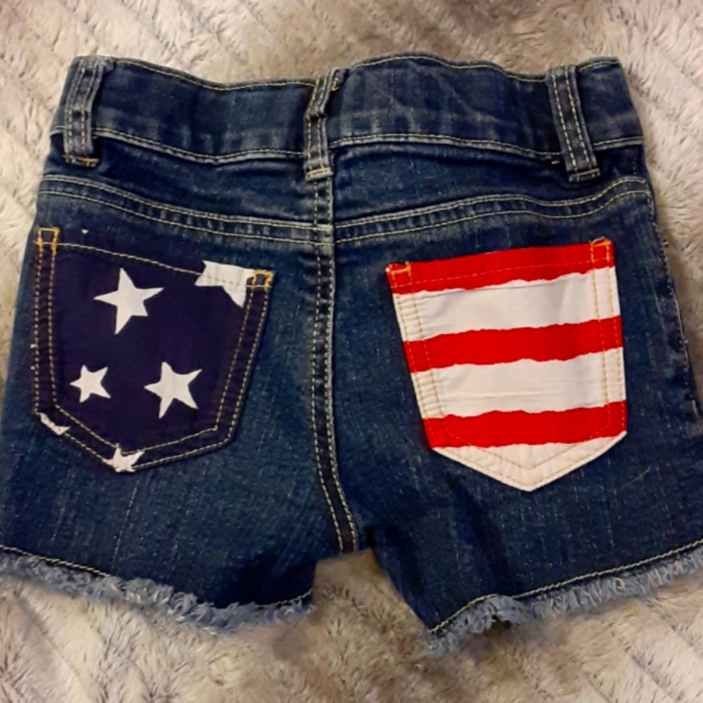 Children's place 4th of July cutoff shorts